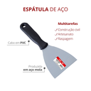 Ver imagem 2 de Espátula de Aço Cabo Pvc Cálice 100mm Durín