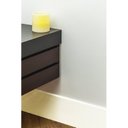 Ver imagem 2 de Kit com 20 Barras Rodapé de MDF 15CMX15MMX2.20m Revestido Liso 44m Branco Moldurama