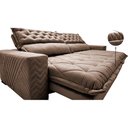 Ver imagem 7 de Sofá Retrátil e Reclinável 2,75m Molas Ensacadas Cama inBox Spazus com Bordado 3D Velusoft Castor