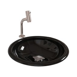 Cuba Sobrepor Lume com Torneira Inox Curva e Válvula Click - 1
