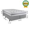 Cama Box com Cabeceira Herval King Alba, 65x193x203cm, Molas Ensacadas - 9