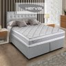 Cama Box com Cabeceira Herval King Alba, 65x193x203cm, Molas Ensacadas - 1