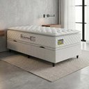 Ver imagem 2 de Cama Box Baú Solteiro Colchão Espuma D33 Pillow Top New Millenium Branco Hellen