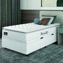 Ver imagem 2 de Cama Box Baú Solteiro Colchão Espuma D33 Pillow Top New Millenium Branco Hellen