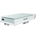 Ver imagem 4 de Cama Box Baú Solteiro Colchão Espuma D33 Pillow Top New Millenium Branco Hellen