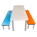 Ver imagem 1 de Conjunto Mesa Refeitório Infantil Colorida