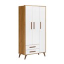 Ver imagem 2 de 3830 - G. Roupa 3pts/2gv Q Encanto Retro Freijo Toq/branco Acetinado Qmovi