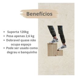 Banqueta Escadinha Auxiliar 2 Degraus Maca Estética 120kg - 3