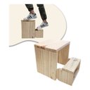 Ver imagem 1 de Banqueta Escadinha Auxiliar 2 Degraus Maca Estética 120kg