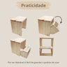 Banqueta Escadinha Auxiliar 2 Degraus Maca Estética 120kg - 4