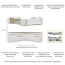 Ver imagem 6 de Cozinha Completa De Canto Mp2096 Com Armário E Balcão Branca