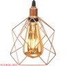 4 Pendentes Aramado Cálice Luminária Lustre Luxo Teto Retrô Vintage Balcão Agp Ilumini Industrial Cá - 3