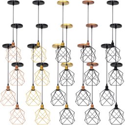 4 Pendentes Aramado Cálice Luminária Lustre Luxo Teto Retrô Vintage Balcão Agp Ilumini Industrial Cá - 1 4 Pendentes Aramado Cálice Luminária Lustre Luxo Teto Retrô Vintage Balcão Agp Ilumini Industrial Cá - 1