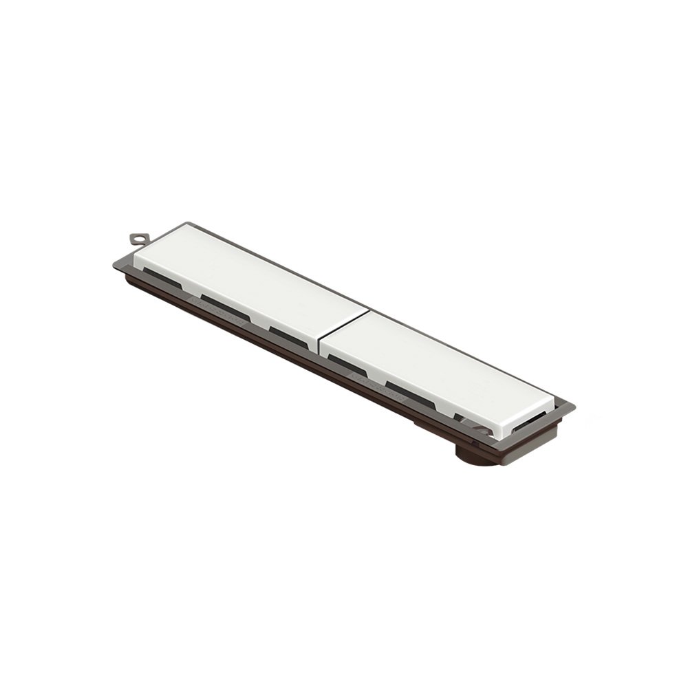 Ralo Linear Novii Seco 4219 50cm Saída na Extremidade com Tampa Branca Branca 4219 - 1