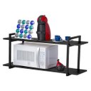 Ver imagem 1 de Nicho Cozinha Preto Com Prateleiras Preto 100cm