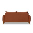 Ver imagem 7 de Sofá Living 3 Lugares Bouclê Terracota 2.20m Pés em Madeira Bz Home Decor