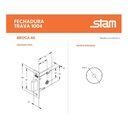 Ver imagem 2 de Fechadura Auxiliar Trava Segurança Tetra Stam 1004 Preta 40m