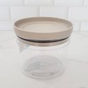 Ver imagem 3 de Pote Hermético Porta Mantimentos 1 Litro Transparente com Tampa Plástico Soprano Cinza