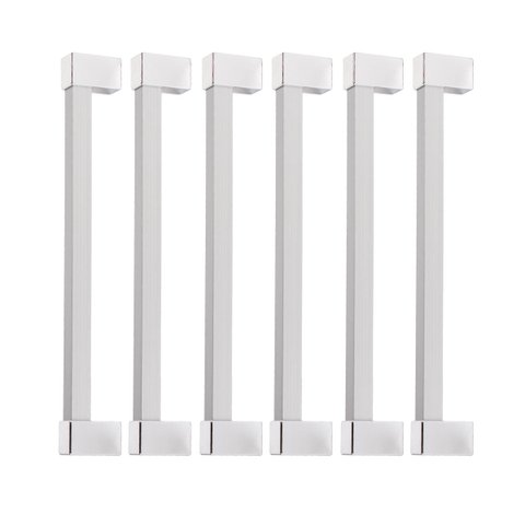Kit 6 Puxador 256mm Alumínio Móveis Gaveta Armário Cozinha