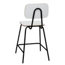 Ver imagem 4 de Cadeira/Banqueta Alta para Cozinha - Industrial Branco