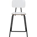 Ver imagem 2 de Cadeira/Banqueta Alta para Cozinha - Industrial Branco