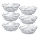 Ver imagem 1 de Jogo 6 Tigelas Petisqueira Vidro Espiral Servir Decorar