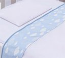 Ver imagem 3 de Lençol de Berço para Bebe Menino Azul 3 Peças Algodão Safari Animais:azul Nuvem