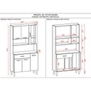Ver imagem 4 de Kit Cozinha Ambiente Golden 6 Portas Freijó Gris - Kits Paraná