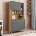 Ver imagem 1 de Kit Cozinha Ambiente Golden 6 Portas Freijó Gris - Kits Paraná