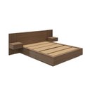 Ver imagem 2 de Cama Queen/Casal com Cabeceira e Mesas de Cabeceira Seringal LED CabeCasa MadeiraOriginals Marrom