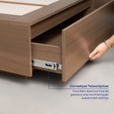 Ver imagem 6 de Cama Queen/casal com Cabeceira Ripada e Mesas de Cabeceira Seringal c/ Led Cabecasa Madeiraoriginals