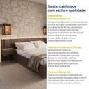 Ver mais imagens de Cama Queen/Casal com Cabeceira Ripada e Mesas de Cabeceira Seringal c/LED CabeCasa MadeiraOriginals Marrom/Nogal
