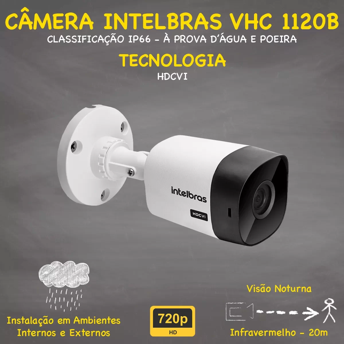 Kit Cftv 6 Câmeras Segurança Intelbras Dvr 8 Canais com Hd - 3