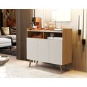 Ver imagem 2 de Balcão Aparador Cantinho do Café Wind 3 Portas Nature / Off White