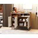 Ver imagem 4 de Balcão Aparador Cantinho do Café Wind 3 Portas Nature / Off White