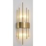 Arandela Metal Bronze e Vidro Transparente A59xl20xp10cm 2xe14 Sindora - 1