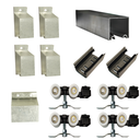 Ver imagem 2 de Kit Trilho Correr 3,00m 35x35 Alumínio Natural P/ Duas Portas 75cm