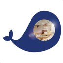 Ver imagem 2 de Espelho Infantil Cores Alegres Formatos Criativos Decoração Quarto Criança Baleia Azul 25x35cm