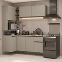 Ver imagem 1 de Armário de Cozinha Completa de Canto 265 Cm Suspensa Crema Nice Madesa 06