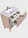 Ver imagem 6 de Gabinete para Banheiro com Cuba e Espelho com LED 60cm Retro MDF Rosa Milano - On Móveis