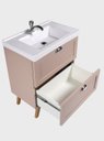 Ver imagem 7 de Gabinete para Banheiro com Cuba e Espelho com LED 60cm Retro MDF Rosa Milano - On Móveis
