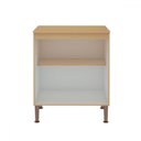 Ver imagem 2 de Balcão de Cozinha 70cm 2 Portas Freijo/white Laca Brilho - Genialflex