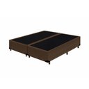 Ver imagem 1 de Cama Box Casal Bipartido Homequeen Suede Antiácaro Marrom 138cm Homequeen