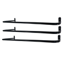 Ver imagem 2 de Kit 3 Araras Cabideiros de Parede 80cm Fixos Aço Reforçado Loja Quarto Closet Casa Estilo Moderno