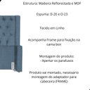 Ver imagem 3 de Kit Cabeceira e Calçadeira Baú Emma Linho King 195 Cm