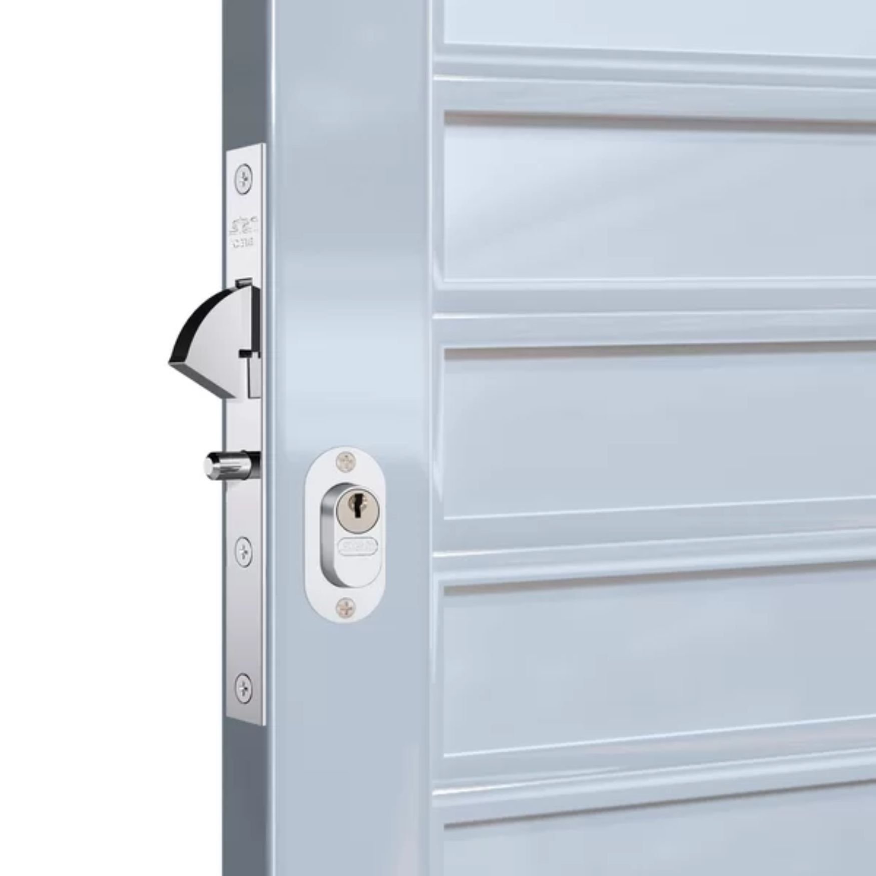 Fechadura Bico de Papagaio P/ Porta de Correr 940 Inox Stam - 3