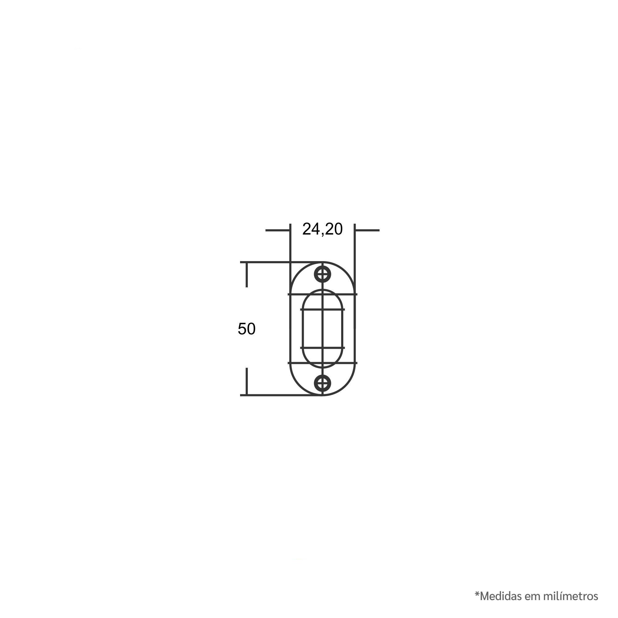 Fechadura Bico de Papagaio P/ Porta de Correr 940 Inox Stam - 2