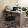Mesa para Escritório Escrivaninha Madeira Linha Office 180cm Cor:carvalho - 2