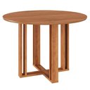 Ver imagem 1 de Mesa Sala de Jantar Redonda 4 Lugares 110 Cm Cimol Flora Cinamomo - 100% Mdf