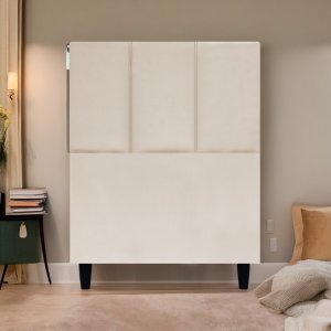 Cabeceira Decorativa Classic para Cama de Solteiro 90 Cm Suede Cores